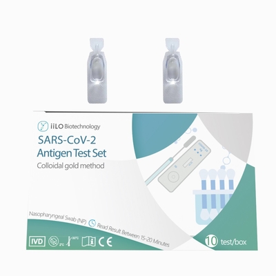 La prueba plástica del antígeno del CE SARS-CoV-2 fijó la prueba/la caja nasofaríngeas de la esponja 10