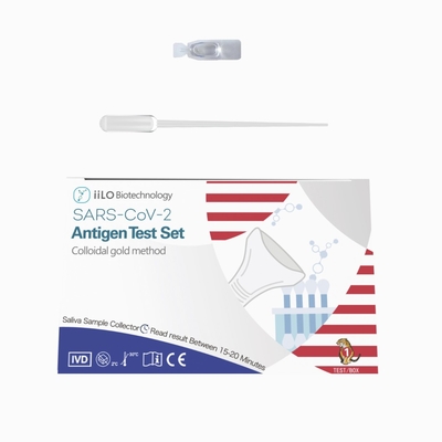 colector determinado de autoprueba Malasia de la muestra de la saliva del antígeno de los minutos SARS-CoV-2 del iiLO 15-20 1 prueba/caja